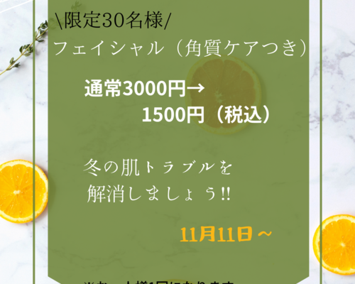 冬のキャンペーン